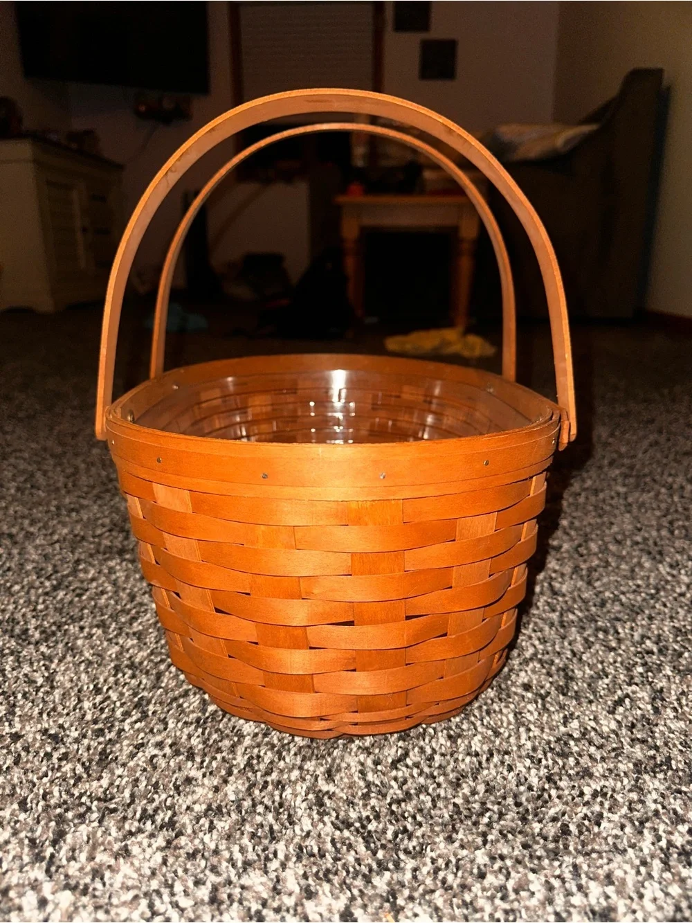 longaberger brown oval market basket